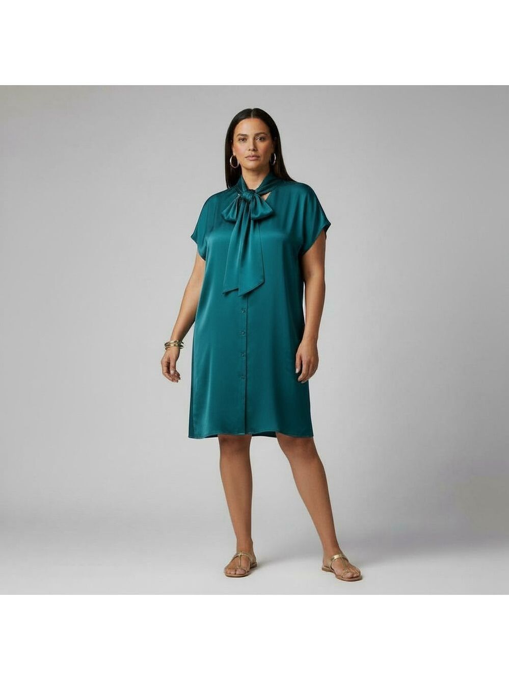 Marina Rinaldi Teal Dress Plus Size 25 (PTP 26” across)
